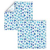 Blue Ombre Hearts