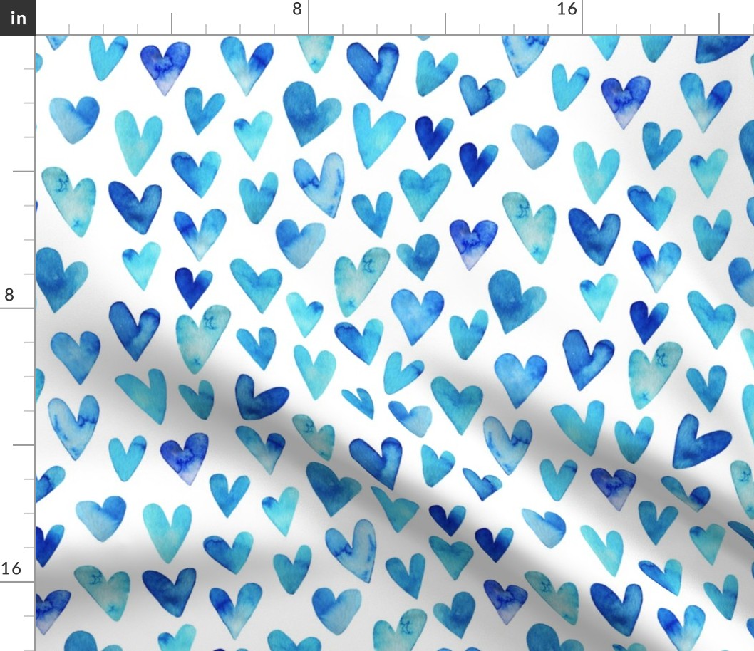 Blue Ombre Hearts