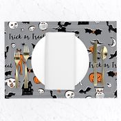 Retro Trick or Treat - Grey and Orange