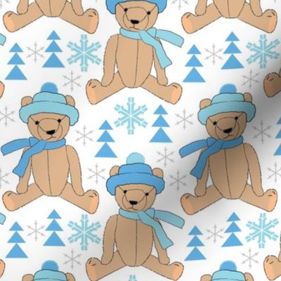 brown winter teddy bears