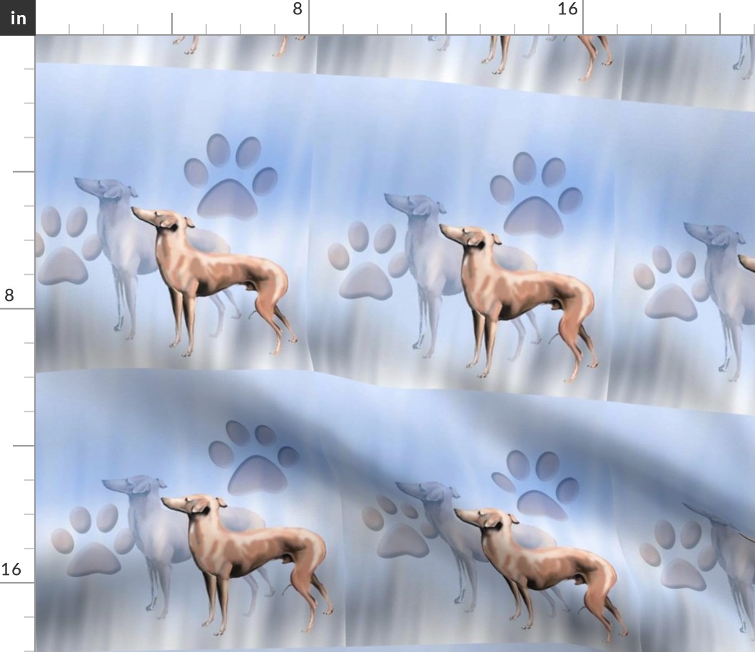 Italian Greyhound Fabric