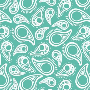 PAISLEY in teal