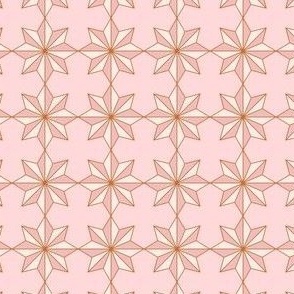 Star Mosaic Geometric Pink & Chestnut// small
