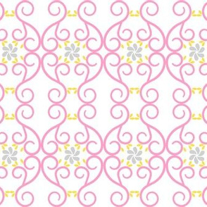 Pink Swirls with Grey and Yellow-ch-ch