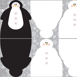 Snowmen Penguin Solid-fleece