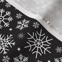 Merry Snowflakes-Black