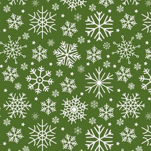 Merry Snowflakes-GreenDk