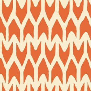 arrow orange ivory