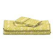 brocade chartreuse ivory