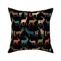 patterned deer black