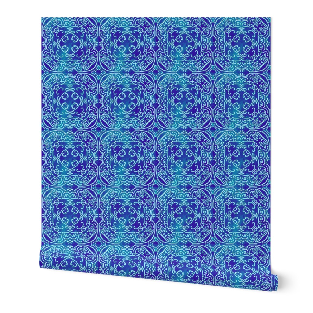 Bohemian quilt square, Denim