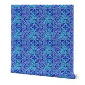 Bohemian quilt square, Denim