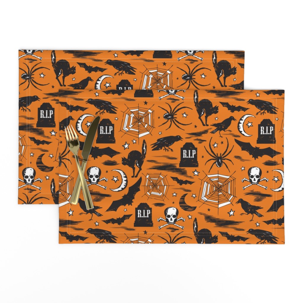 Hallows' Eve - Vintage Halloween Orange & Black