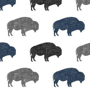 multi buffalo (navy and grey) || the lumberjack collection