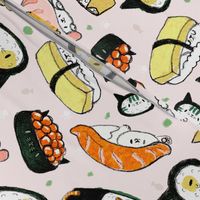 kawaii kitty sushi 