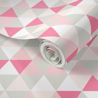 Pink and Grey Triangle Pattern