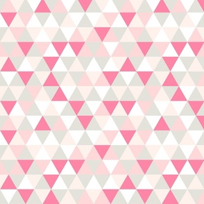 Pink and Grey Triangle Pattern