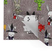 terrifying bunnies (grey)