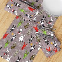 terrifying bunnies (grey)