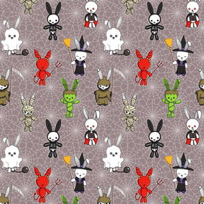 terrifying bunnies (grey)