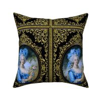 15 Marie Antoinette french France Queen Empress poufs gilt gold frames Victorian lace trellis  roses flowers floral leaves leaf filigree Baroque rococo elegant gothic lolita Princess 