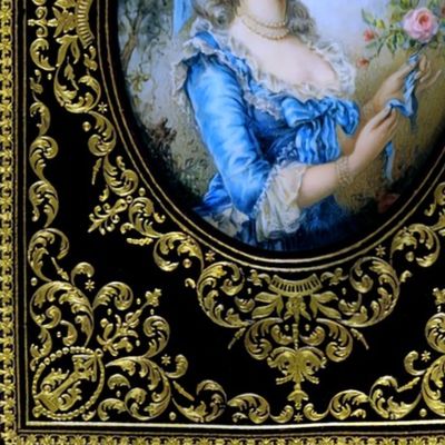 15 Marie Antoinette french France Queen Empress poufs gilt gold frames Victorian lace trellis  roses flowers floral leaves leaf filigree Baroque rococo elegant gothic lolita Princess 