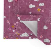 Stars coordinate for rose linen (MED)