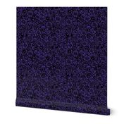 Textured Floral Purple and Black