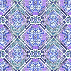 Art Nouveau Overkill Blues (and purple)