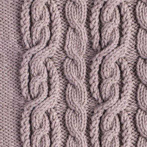 Cabled Knit - Hint of Lavender