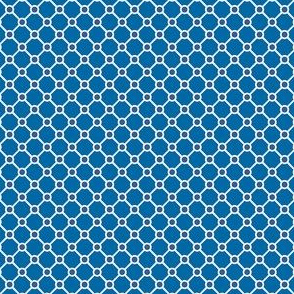 Talavera - Half Inch Blue Grid with Corner Dots