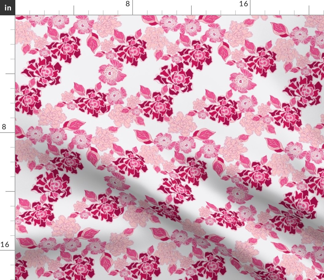 Blossoms in pink Colorway