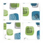 Grids - Kitchen Teatowel Print - by Kara Peters