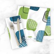 Grids - Kitchen Teatowel Print - by Kara Peters