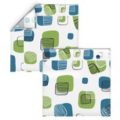 Grids - Kitchen Teatowel Print - by Kara Peters