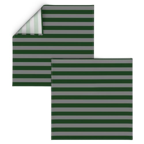 Magic School Snake Wizard Stripes Dark Green and Grey / School Colors / House Colors / Halloween Stripes