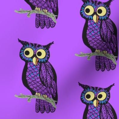   Halloween Owl // cute owl //  pink owl fabric // kids 