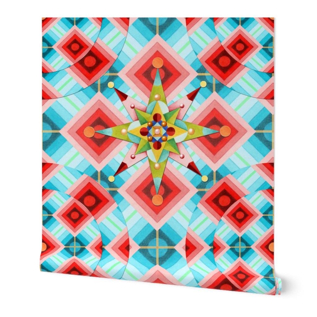 Groovy Argyle Starburst