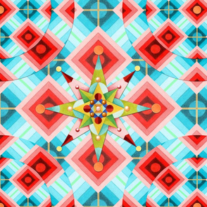 Groovy Argyle Starburst