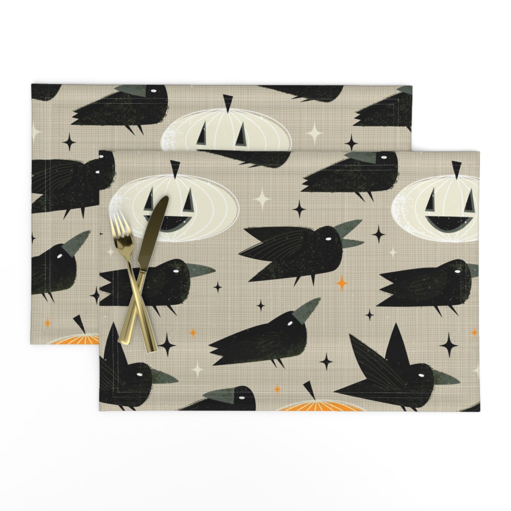 MCM Crows and Jack-O’-Lanterns by Friztin