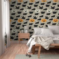 MCM Crows and Jack-O’-Lanterns by Friztin