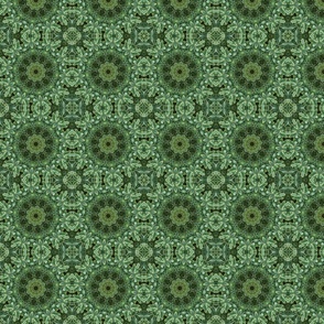 Green Daphne Snowflakes 2353