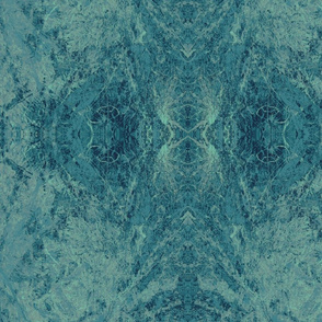 Turquoise Indigo Acid Washed Lace