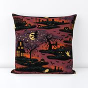 Magical Halloween Night - large - bonfire glow 