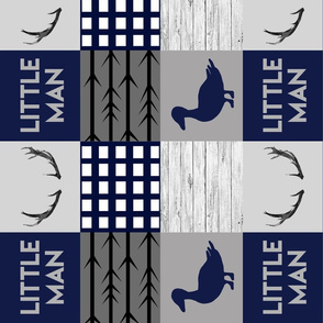Navy and gray ducks rotated