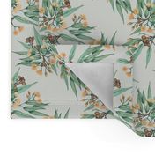 Eucalyptus Peach Vintage Green // small