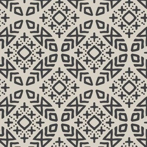 (small scale) modern moroccan (beige/charcoal)