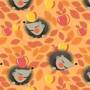 hedgehogs and apples