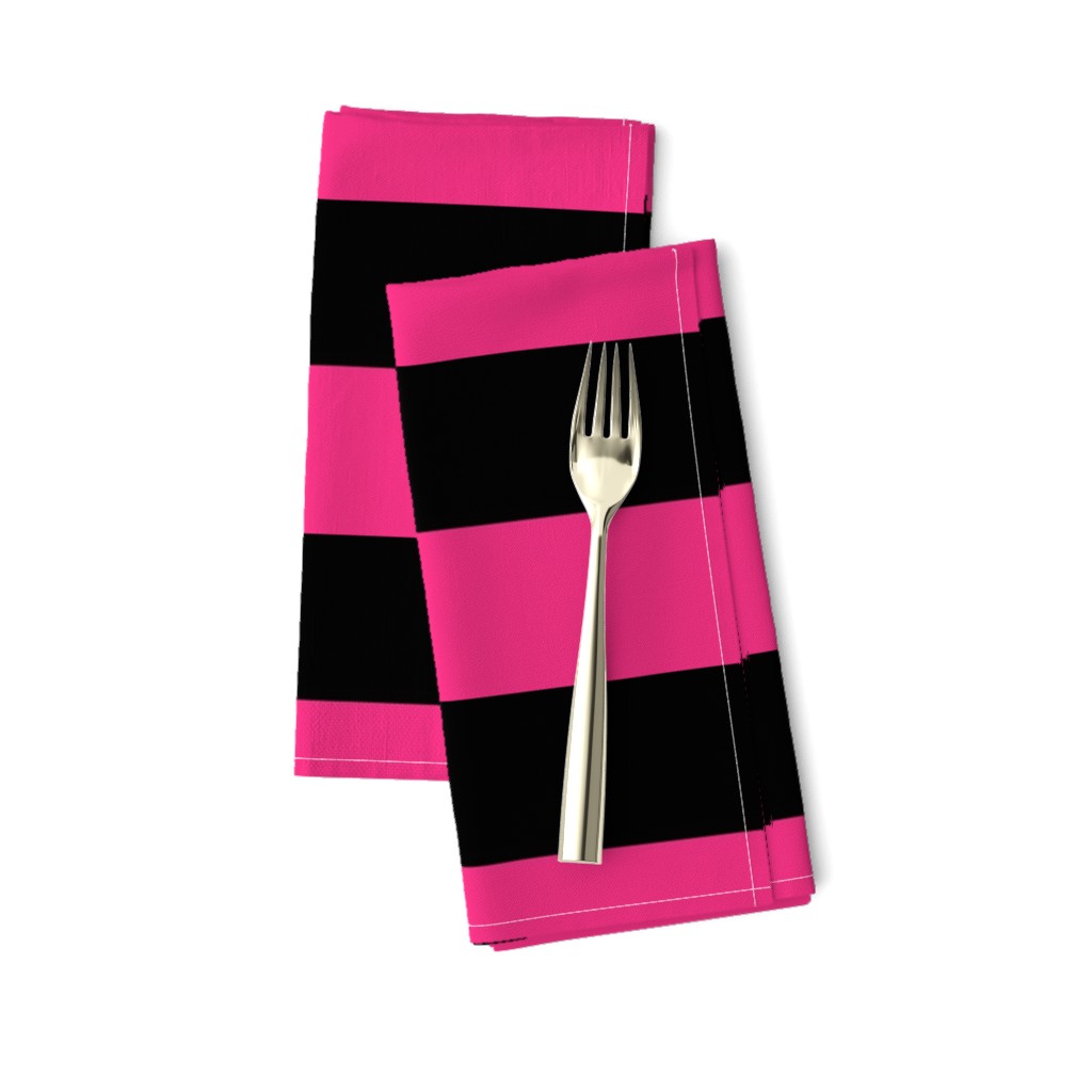 Broad Pink and Black Stripe