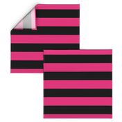 Broad Pink and Black Stripe